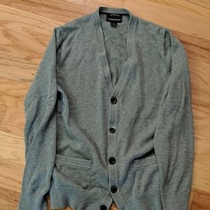 Lands end gray cardigan